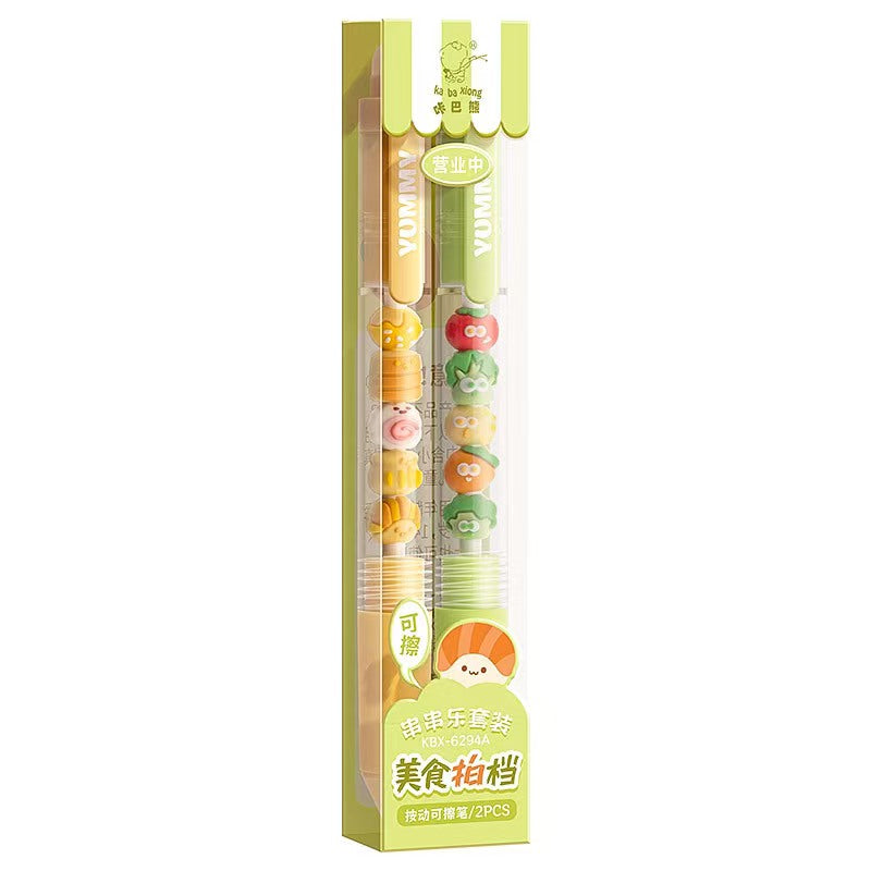 Kaba bear erasable fun pen set with a press-action gel pen, cartoon and high aesthetic value