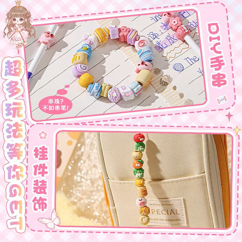 Kaba bear erasable fun pen set with a press-action gel pen, cartoon and high aesthetic value